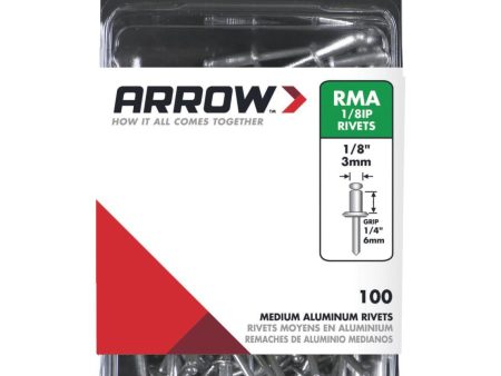 Arrow 1 8 In. x 1 4 In. Aluminum IP Rivet (100 Count) Online Hot Sale