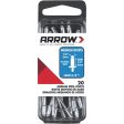 Arrow 1 8 In. x 1 4 In. Steel Rivet (20 Count) Online Hot Sale