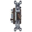 15A Brown 3-Way Toggle Switch Supply