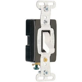 15A White Premium Single-Pole Toggle Switch For Discount