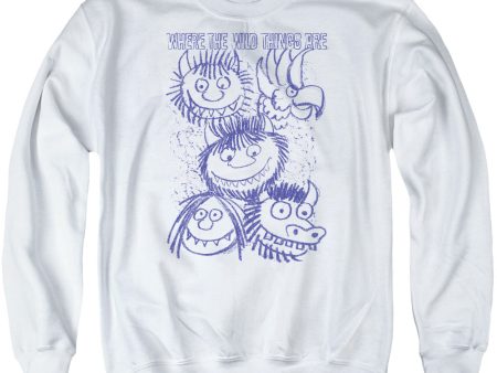 WHERE THE WILD THINGS ARE : WILD SKETCH ADULT CREW SWEAT White XL Cheap