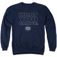 WHITE CASTLE : CRAVING ADULT CREW NECK SWEATSHIRT NAVY LG Fashion