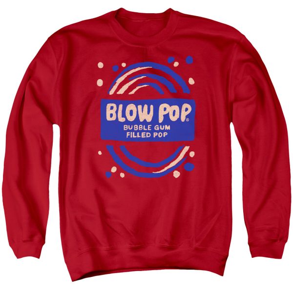 TOOTSIE ROLL : BLOW POP ROUGH ADULT CREW NECK SWEATSHIRT RED 3X Fashion