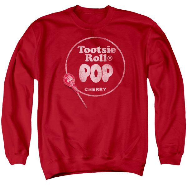 TOOTSIE ROLL : TOOTSIE ROLL POP LOGO ADULT CREW NECK SWEATSHIRT RED 2X Discount