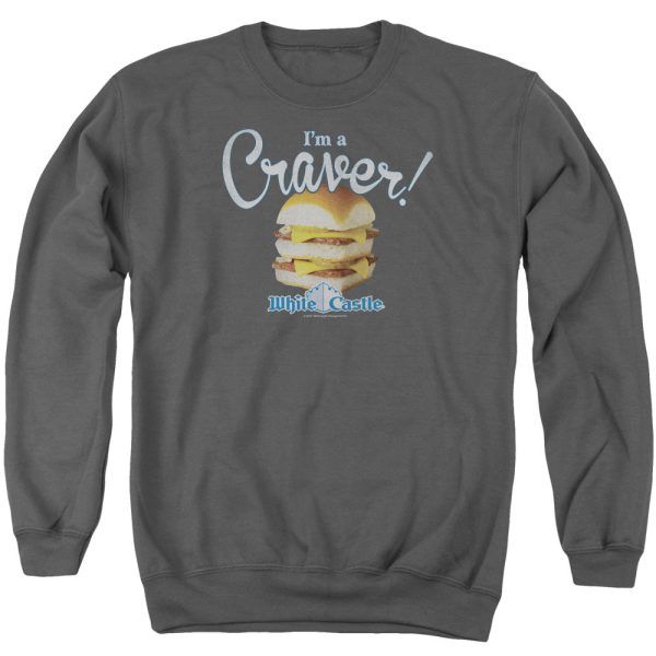 WHITE CASTLE : CRAVER ADULT CREW NECK SWEATSHIRT CHARCOAL 2X Sale