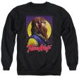 TEEN WOLF : HEADPHONE WOLF ADULT CREW SWEAT Black SM For Discount